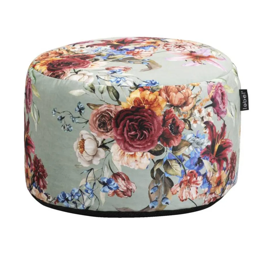 Lebel Poef Lina - groen - 48x28 cm