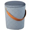 Poefen-Leen Bakker Poef Nevis - grijs - 38x30x30 cm