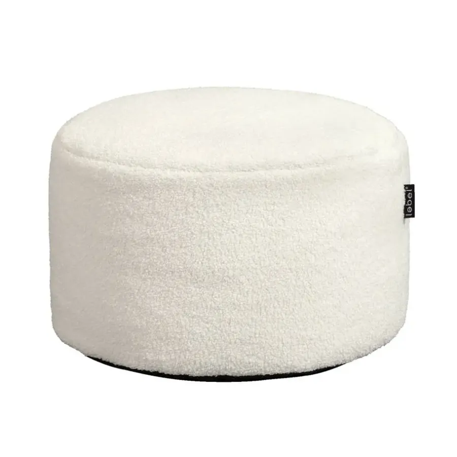 Poefen-Leen Bakker Poef Teddy - off-white - 48x28 cm