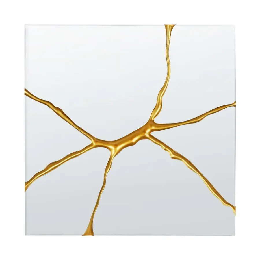 Beliani POIVRES - Wandspiegel - Goud - 80 x 80 cm - Glas