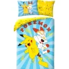 Pokémon Dekbedovertrek, High Five - Eenpersoons - 140 x 200 cm - Katoen