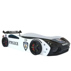 Kinderbedden-Merkloos Politiebed Politie Autobed met licht