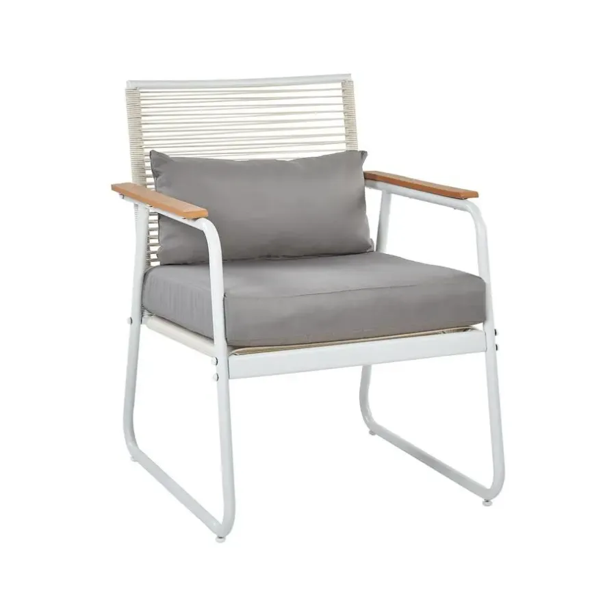 Beliani POMONTE - Tuinset 4-zits - Wit - Staal