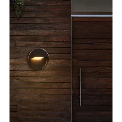 Buitenverlichting-Beliani POMPTON - Wandlamp set van 2 - Zwart - Aluminium