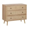 Beliani PONCA - Commode - Lichte houtkleur - Vezelplaat