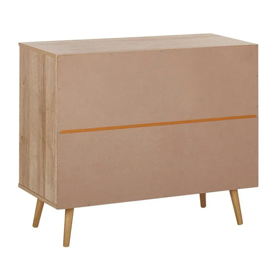 Beliani PONCA - Commode - Lichte houtkleur - Vezelplaat