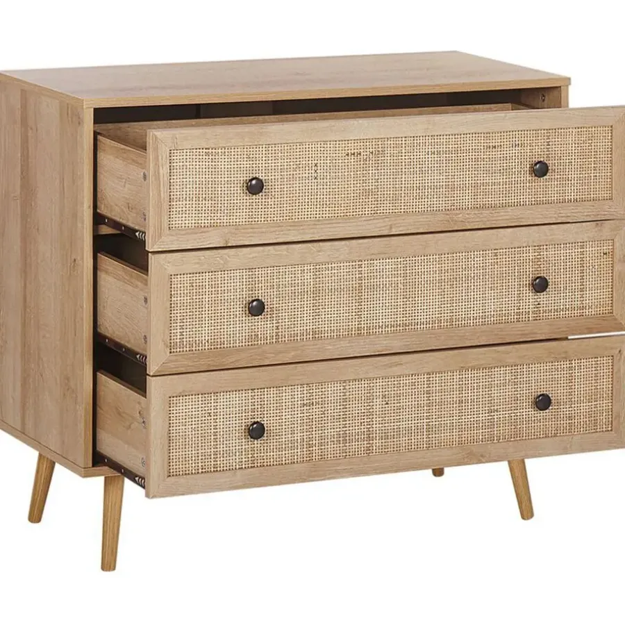 Beliani PONCA - Commode - Lichte houtkleur - Vezelplaat