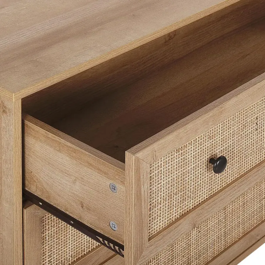 Beliani PONCA - Commode - Lichte houtkleur - Vezelplaat