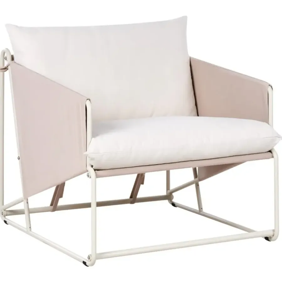 Loungesets-Leen Bakker PONTE - Loungeset 3-zits - Taupe - Staal