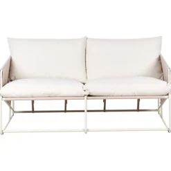Loungebanken-Leen Bakker PONTE - Tweezitsbank - Taupe - Staal