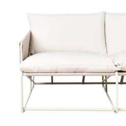 Loungebanken-Leen Bakker PONTE - Tweezitsbank - Taupe - Staal