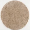 Muratap Porto Rond Soft Fluffy Vloerkleed Hoogpolig Effen Beige - 120 CM ROND