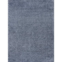Vloerkleden|Hoogpolige Vloerkleden-Muratap Porto Soft Fluffy Vloerkleed Hoogpolig Effen Blauw - 140X200 CM