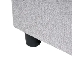 Twijfelaars-Beliani PRADES - Bed met opbergruimte - Lichtgrijs - 140 x 200 cm - Polyester
