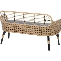 Beliani PRATELLO - Tweezitsbank - Natuurlijk - PE rotan