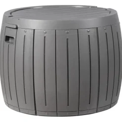Kussenboxen-Leen Bakker PRINOS - Kussenbox - Grijs - ⌀ 56 cm - Synthetisch materiaal