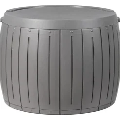 Kussenboxen-Leen Bakker PRINOS - Kussenbox - Grijs - ⌀ 56 cm - Synthetisch materiaal