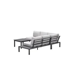 Garden Impressions Prinos loungeset - 4-delig - carbon black - valley sand