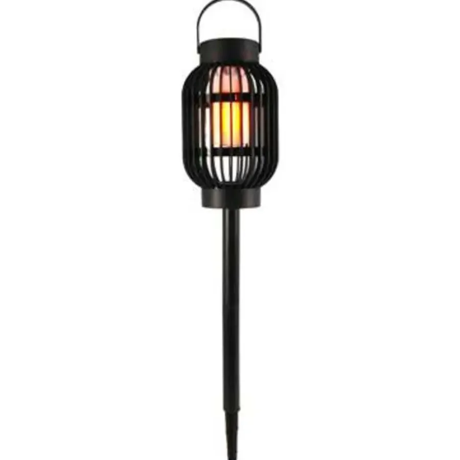 Merkloos Pro Garden Prikspotje - 3 in 1 - vlameffect - solar - 23 cm