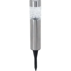 Pro Garden Prikspotje - 4 stuks - solar tuinverlichting - RVS - 39 cm