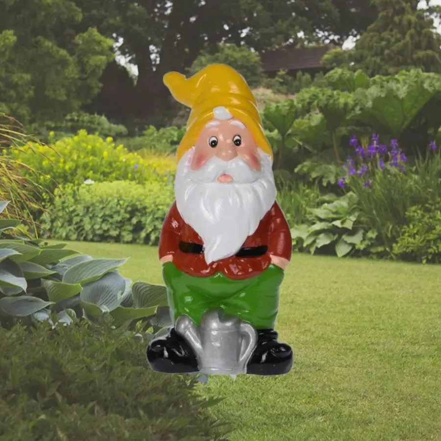 Tuindecoratie-Pro Garden Tuinkabouter - met gieter - keramiek - 20 cm