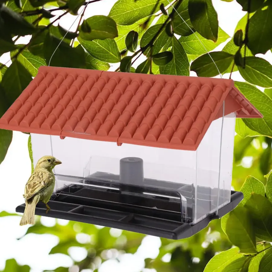 Tuindecoratie-Pro Garden Vogelvoederhuisje - kunststof - 31 x 23 x 21 cm