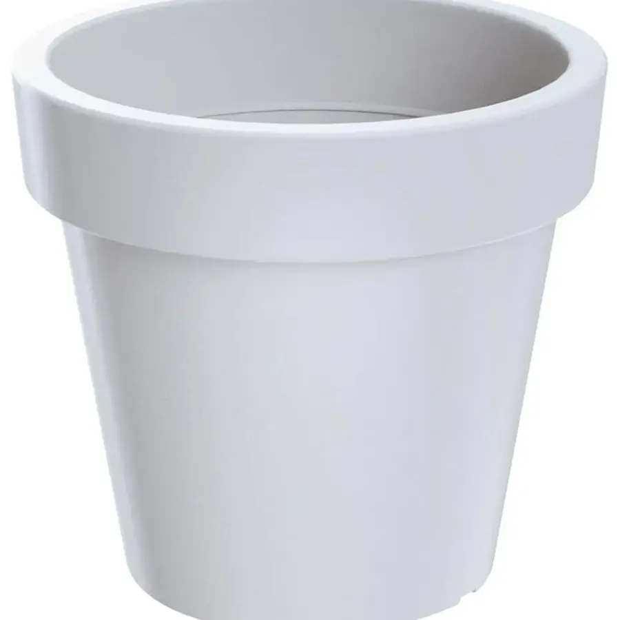 Bloempotten-Prosperplast Bloempot - D35 x H31 cm - wit - kunststof