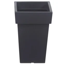 Bloempotten-Prosperplast Bloempot - kunststof - antraciet - 23 x 35 cm