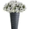 Bloempotten-Prosperplast Bloempot Sand - antraciet - kunststof - D30 x H52 cm