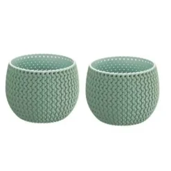 Bloempotten-Prosperplast Bloempot Splofy - mintgroen - kunststof - 18 cm