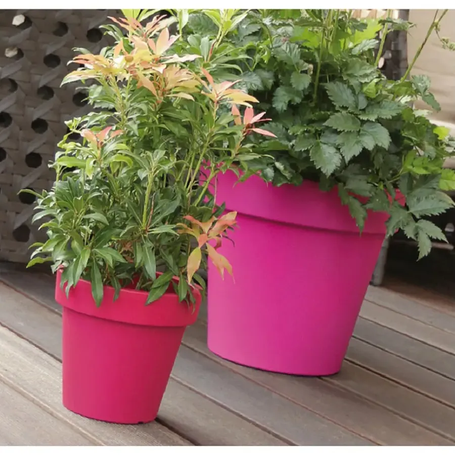 Bloempotten-Prosperplast Plantenpot - kunststof - taupe - 25 cm