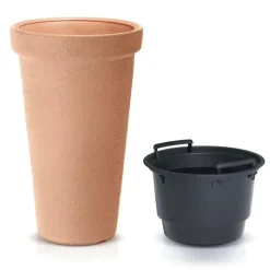 Prosperplast Plantenpot Flower Tower - terracotta - D40 x H60 cm
