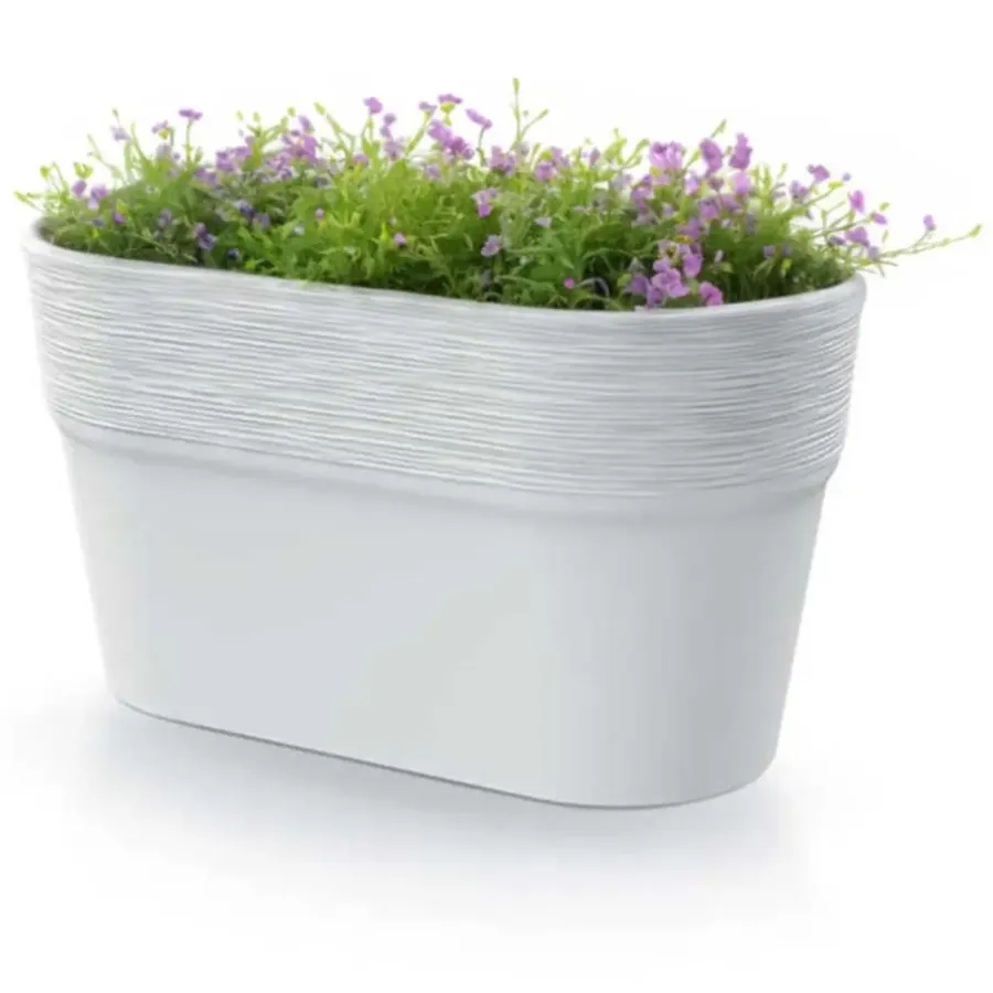 Bloempotten-Prosperplast Plantenpot Windsor - ivoor wit - L28 x B15 x H15 cm