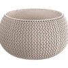 Prosperplast Tuin bloempotSplofy - taupe - D18 x H16 cm