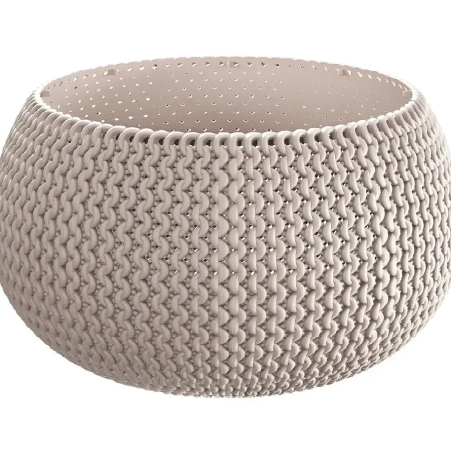 Prosperplast Tuin bloempotSplofy - taupe - D18 x H16 cm