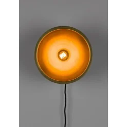 Wandlampen-Puur - Dudley wandlamp rond M - zwart/goud