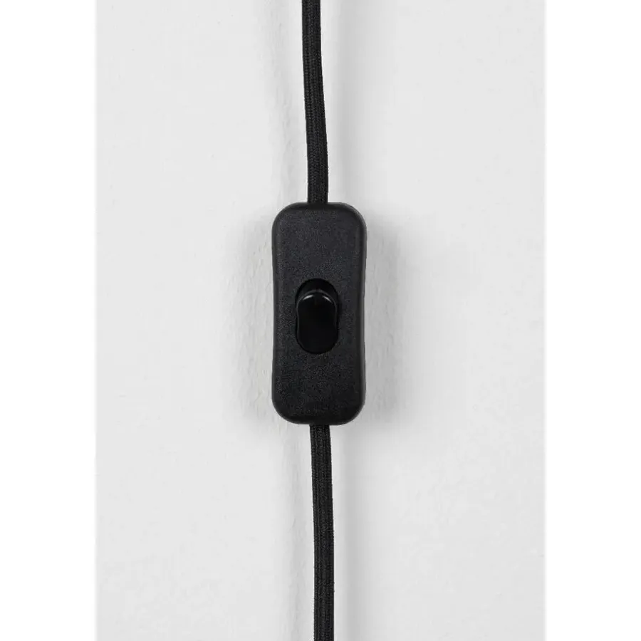 Puur - Dudley wandlamp rond L - zwart/goud