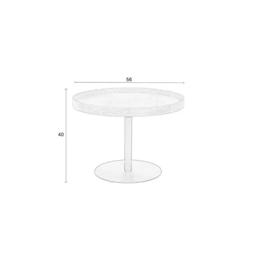 Puur - Lars sidetable zwart M