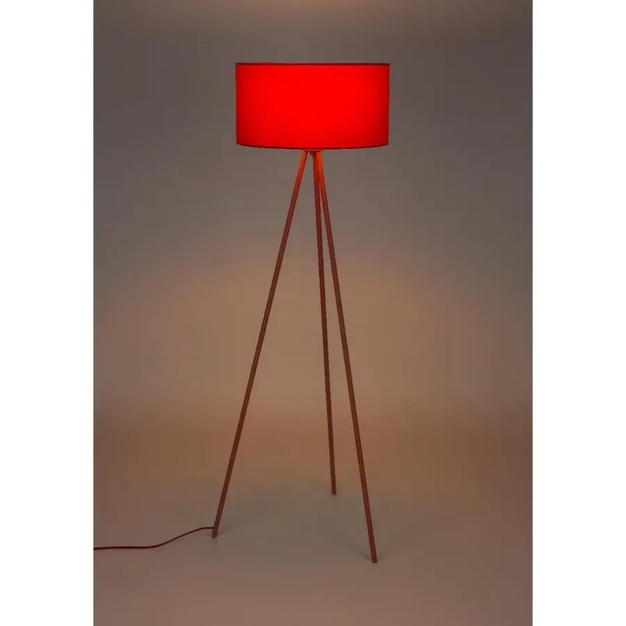 Staande Lampen-Puur - Renato vloerlamp - rood