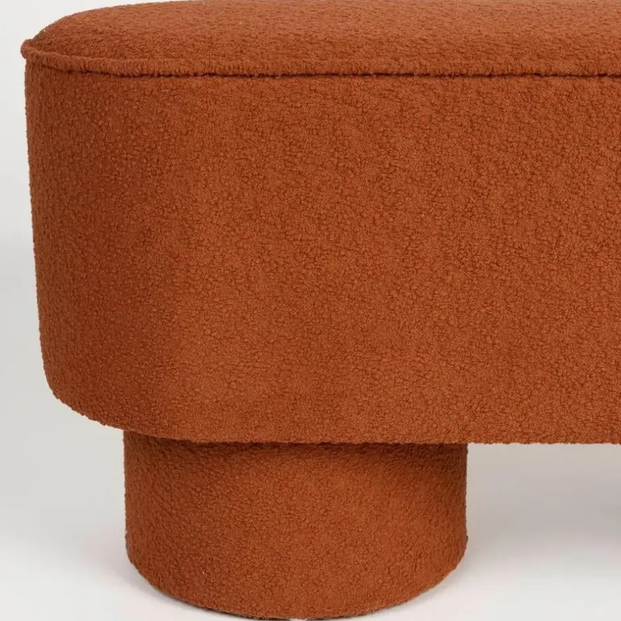 Poefen-Puur - Sylvia Bench - rood/bruin