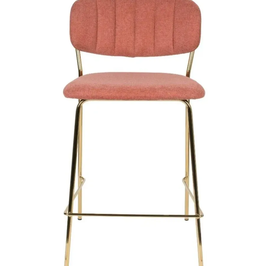 Barkrukken-Puur - Viken barstoel 65 cm roze goud