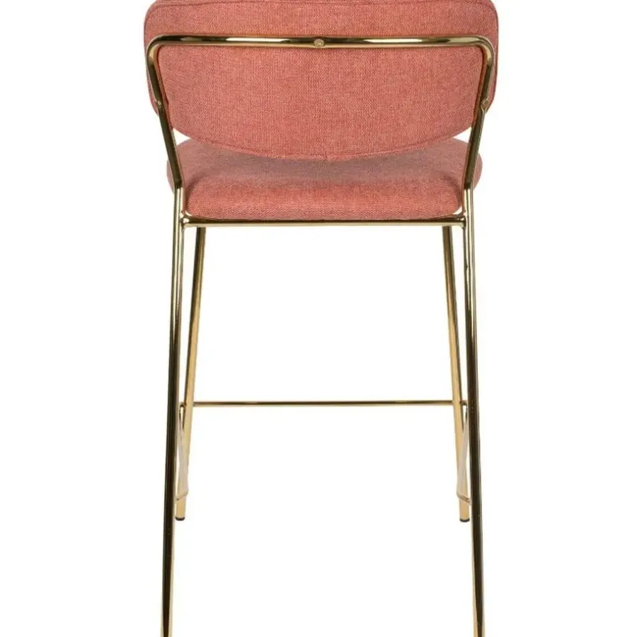 Barkrukken-Puur - Viken barstoel 65 cm roze goud