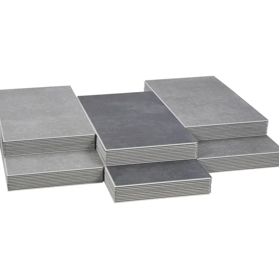 Pvc Vloeren-Leen Bakker PVC vloer Klik Elegance - Concrete Steel - 2,253 m2