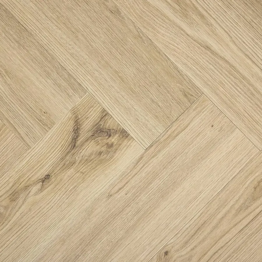 Pvc Vloeren-Leen Bakker PVC vloer Klik Visgraat - Oak Naturel - 1,28 m2
