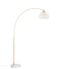 QAZQA booglampen arc goudkleurig e27