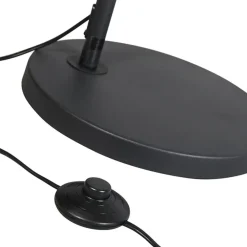 QAZQA booglampen arc zwart e27