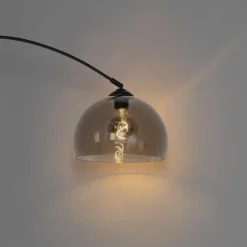 QAZQA booglampen arc zwart e27