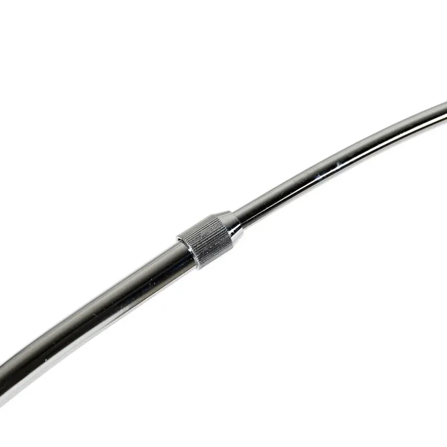 QAZQA booglampen arc-basic zilverkleurig e27