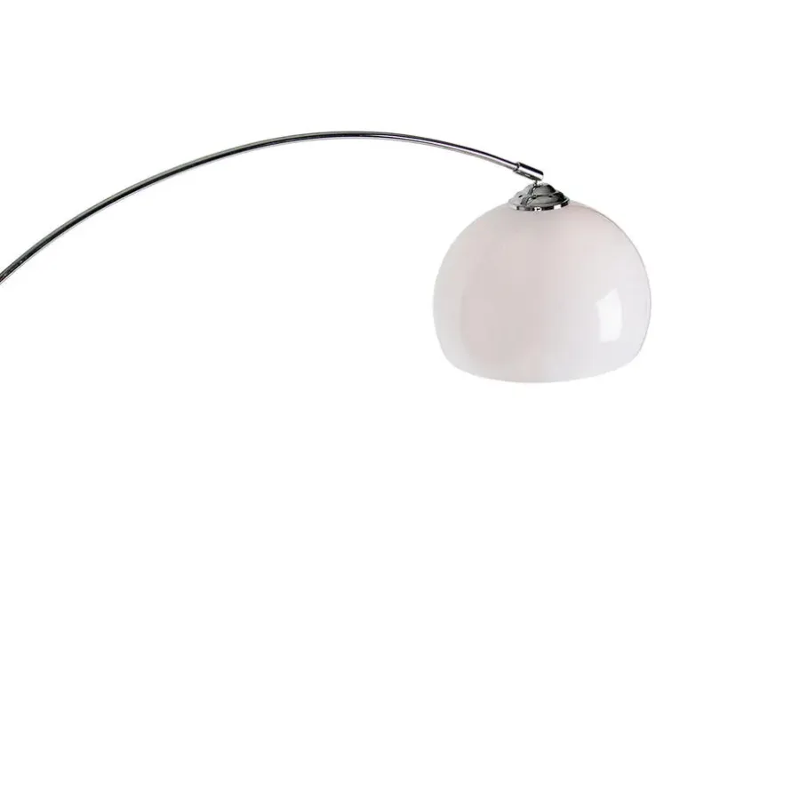 QAZQA booglampen arc-basic zilverkleurig e27
