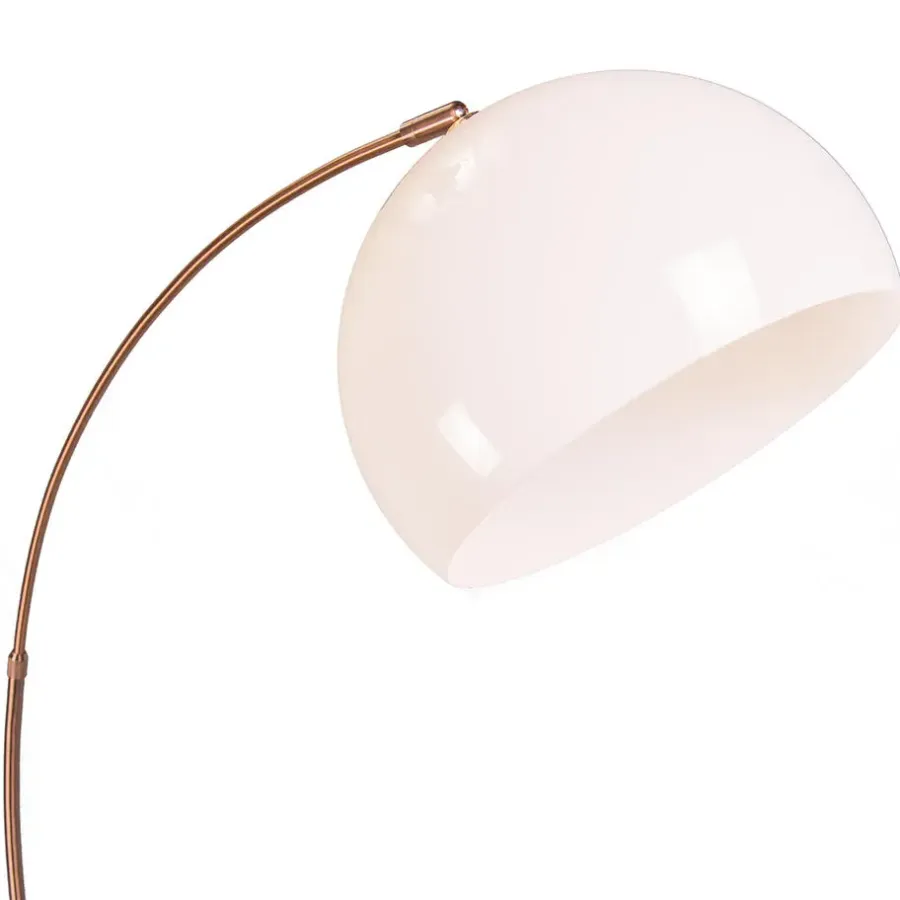 QAZQA booglampen arc-basic bruin e27